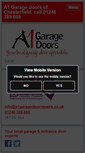 Mobile Screenshot of a1garagedoorrepairs.co.uk