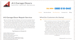 Desktop Screenshot of a1garagedoorrepairs.com